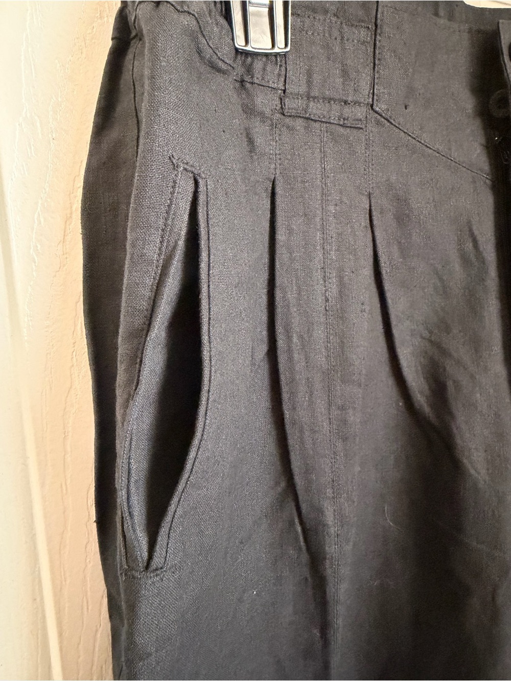 Vintage Gitano High Waist Tapered Ramie
Cotton Pants Black 16 EUC - Picture 5 of 12